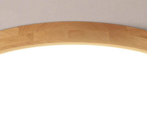 Floroux Round LED Ceiling Light | Ultra-Thin | Solid Wood | Scandinavian Design for Living Spaces