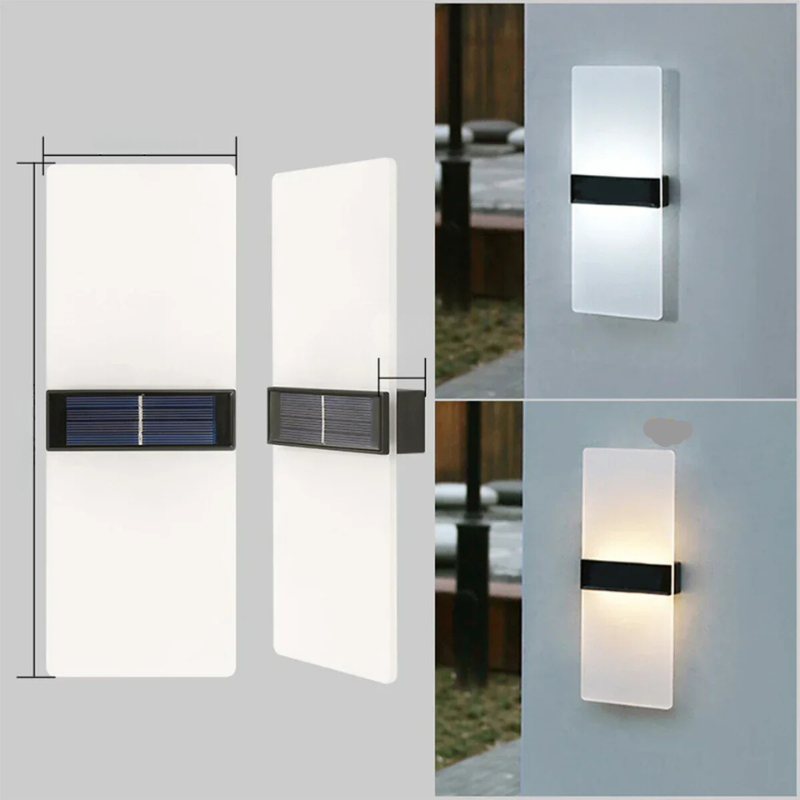 SolarWallGlow Applique murale - Lampe solaire élégante pour éclairage extérieur