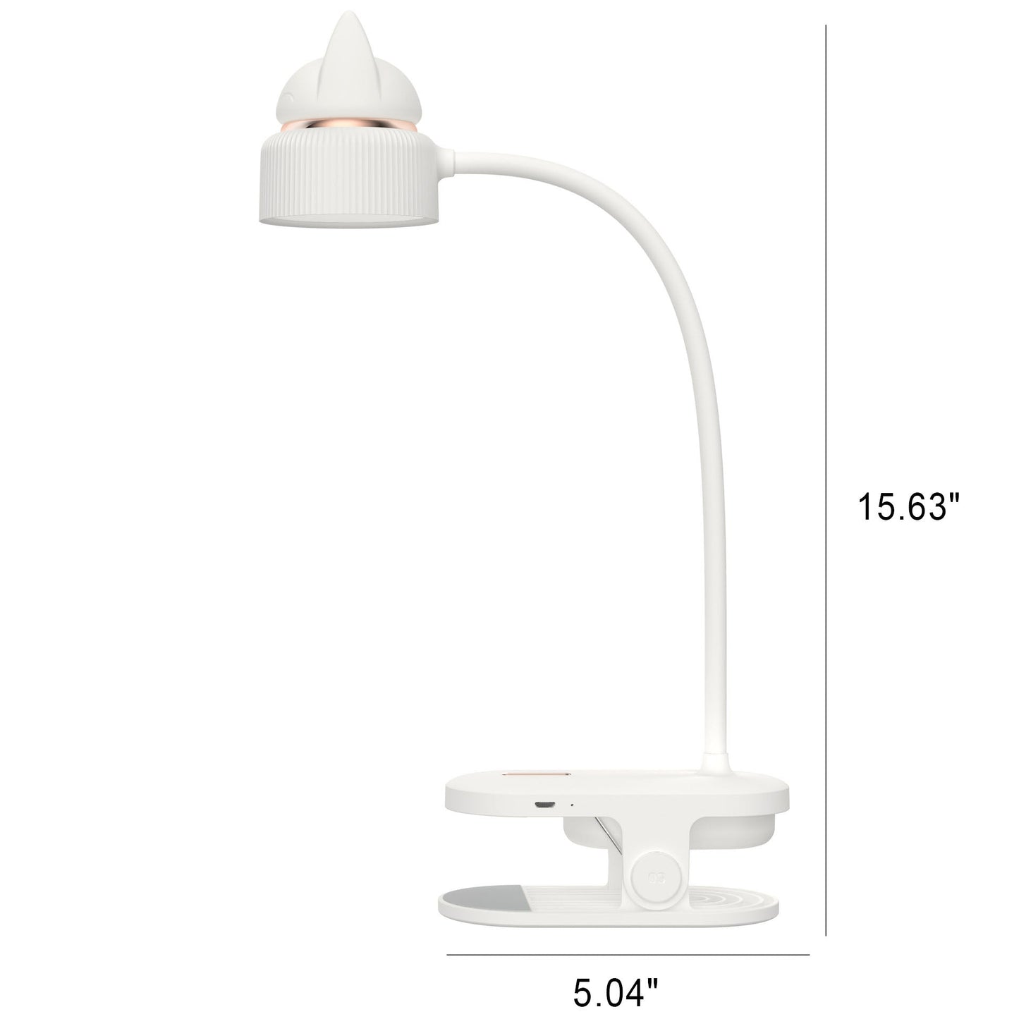 Floroux Lampe de Table LED | Design Oreilles de Chat | Amical pour les Yeux | Lampe Clip & Normale | Moderne & Créatif