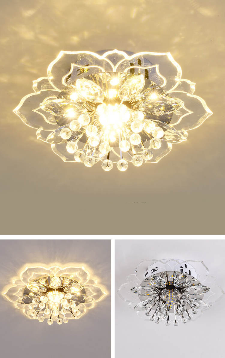 Floroux LED Crystal Ceiling Light | Flower Shape | Modern Design | Energy Saving | Decorative Lighting