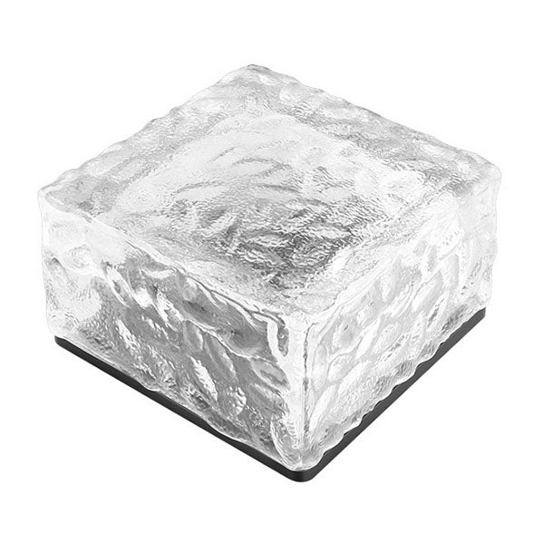 Floroux Solar LED Lumière Encastrée au Sol | Étanche | Effet Verre | Éclairage de Jardin en Plusieurs Couleurs
