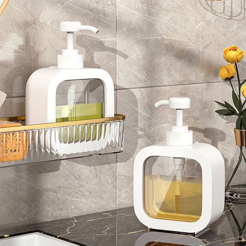Floroux Nordic Design Distributeur de savon | Accessoire de salle de bain minimaliste | Réutilisable et élégant