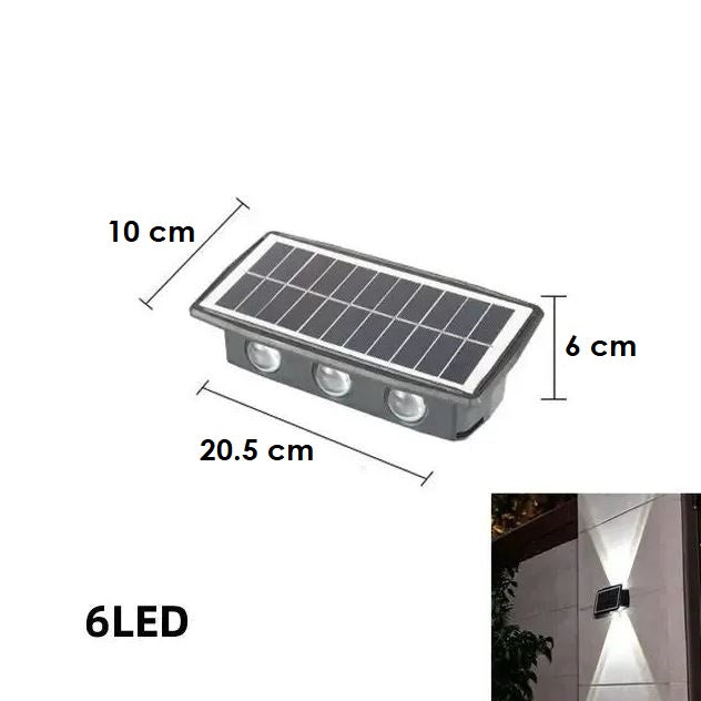 SolarStream – Lampe murale solaire pour l'extérieur