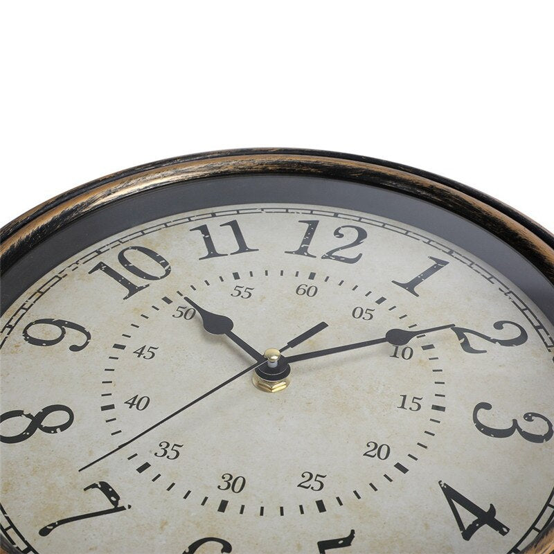 Floroux Beauty | Horloge Murale en Bois Vintage
