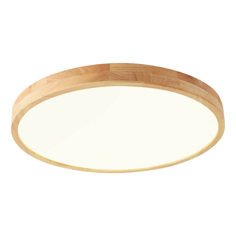 Floroux Round LED Ceiling Light | Ultra-Thin | Solid Wood | Scandinavian Design for Living Spaces