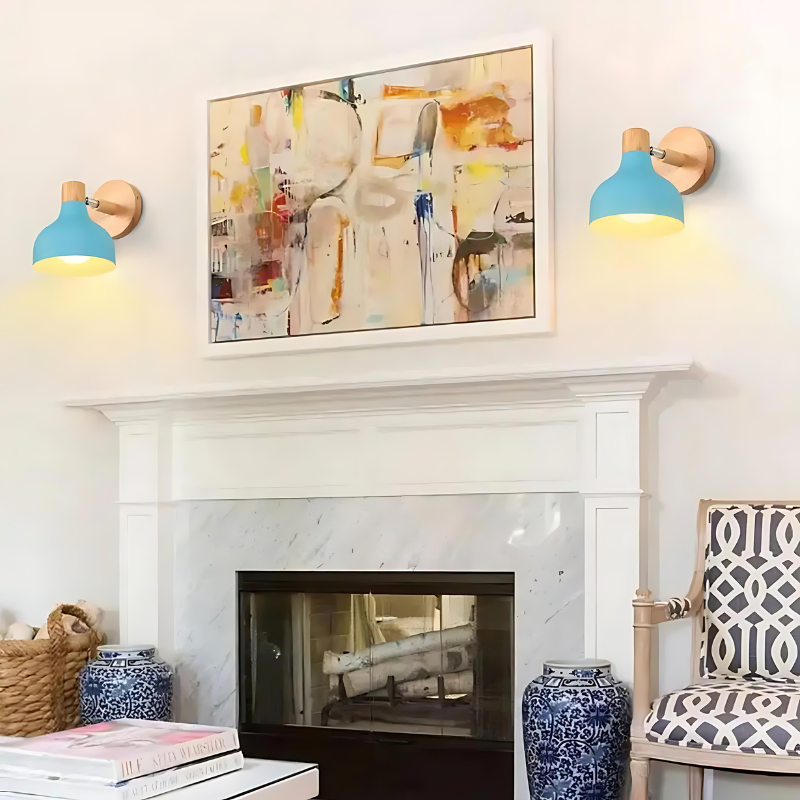 Floroux - Applique murale en bois rustique pour une ambiance chaleureuse
