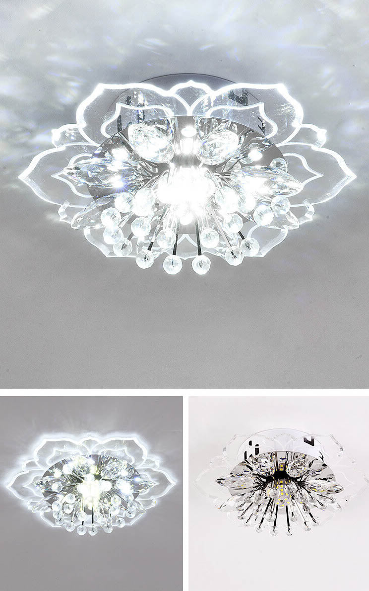 Floroux LED Crystal Ceiling Light | Flower Shape | Modern Design | Energy Saving | Decorative Lighting