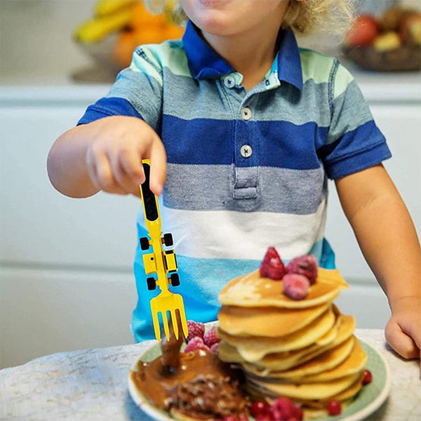 ConstructoFork - Ensemble de couverts pour enfants robuste pour la construction