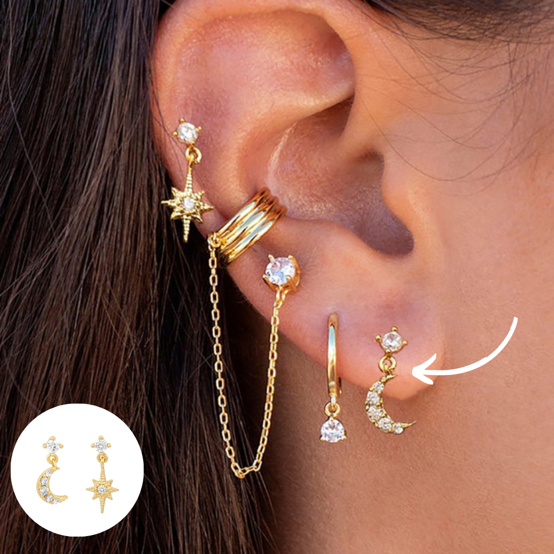 Amira Boho Boucles d'oreilles Set - Bijoux Uniques