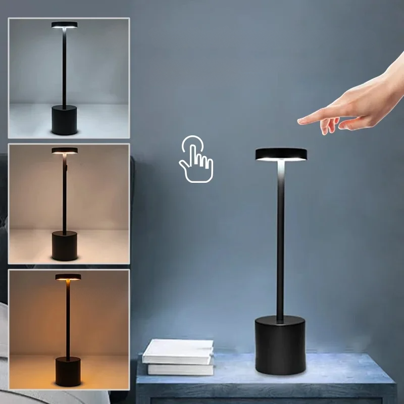 LumiTact - Lampe LED Rechargeable 3 Couleurs pour Ambiance Créative