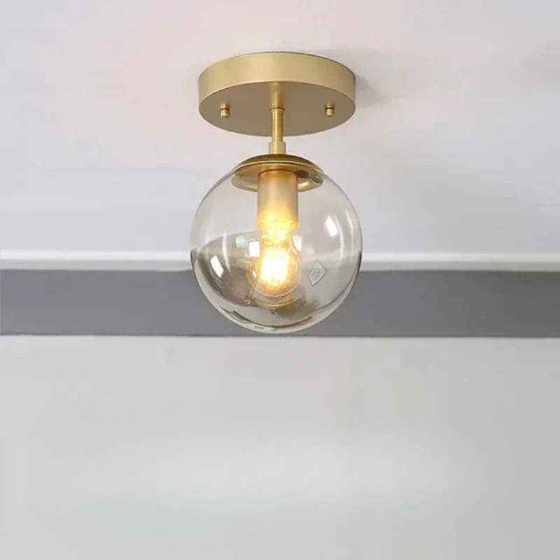 VerreLumi – Lampe de Plafond en Verre Moderne
