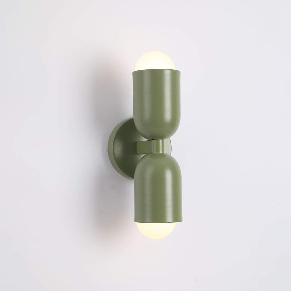 Applique Murale LED Morandi Moderne 2-flamme Noire Intérieur/Couloir Métal