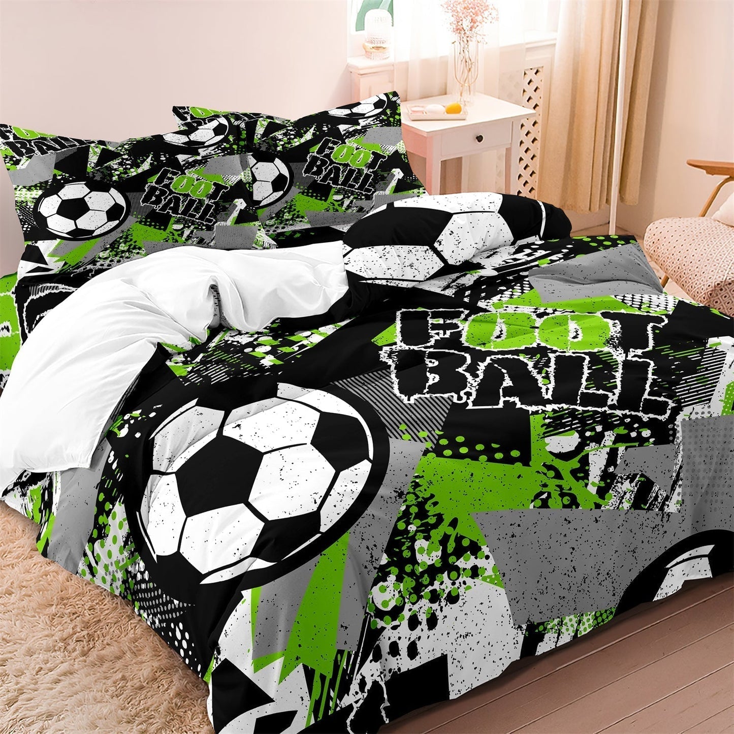 VoetbalDroom – Ensemble de literie pour enfants pour les fans de football