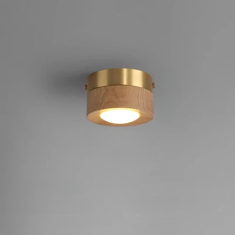 LumiNoyer - Lampe de plafond en noyer LED