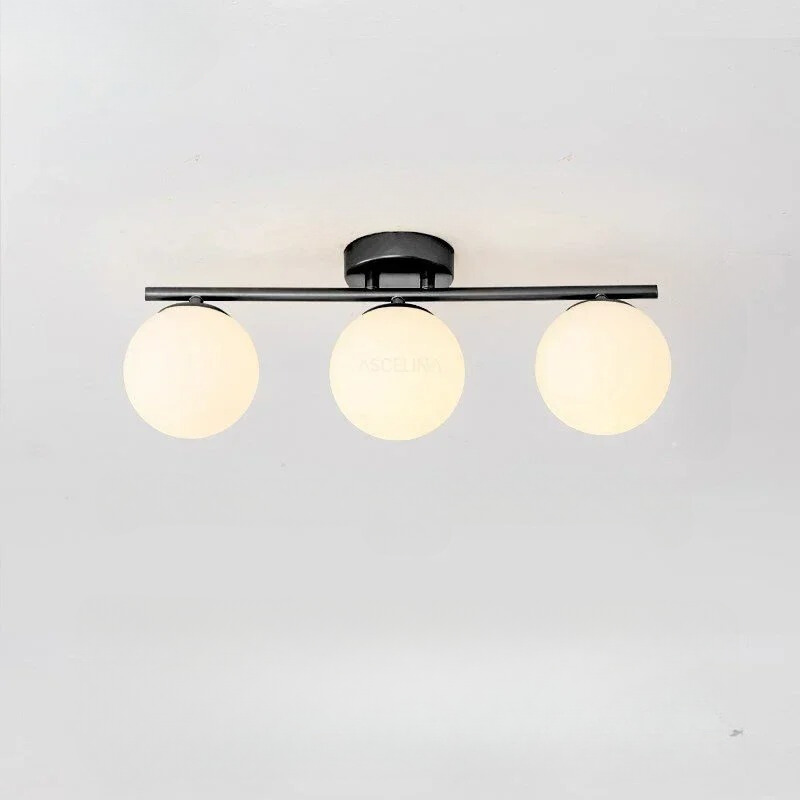 LumièreNordique - Plafonnier LED en Verre Élégant