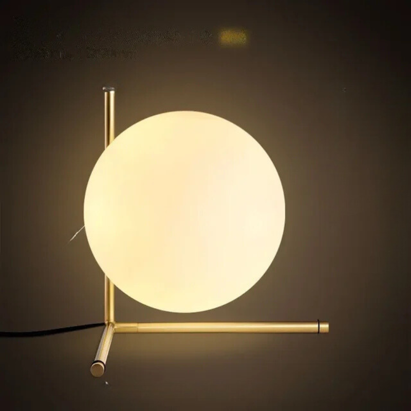 VerreLume – Lampe de Table en Verre Élégante pour Lecture et Décoration