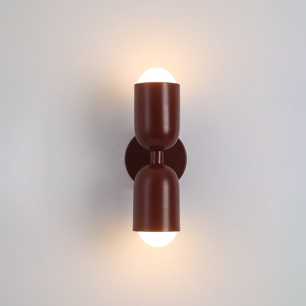 Applique Murale LED Morandi Moderne 2-flamme Noire Intérieur/Couloir Métal