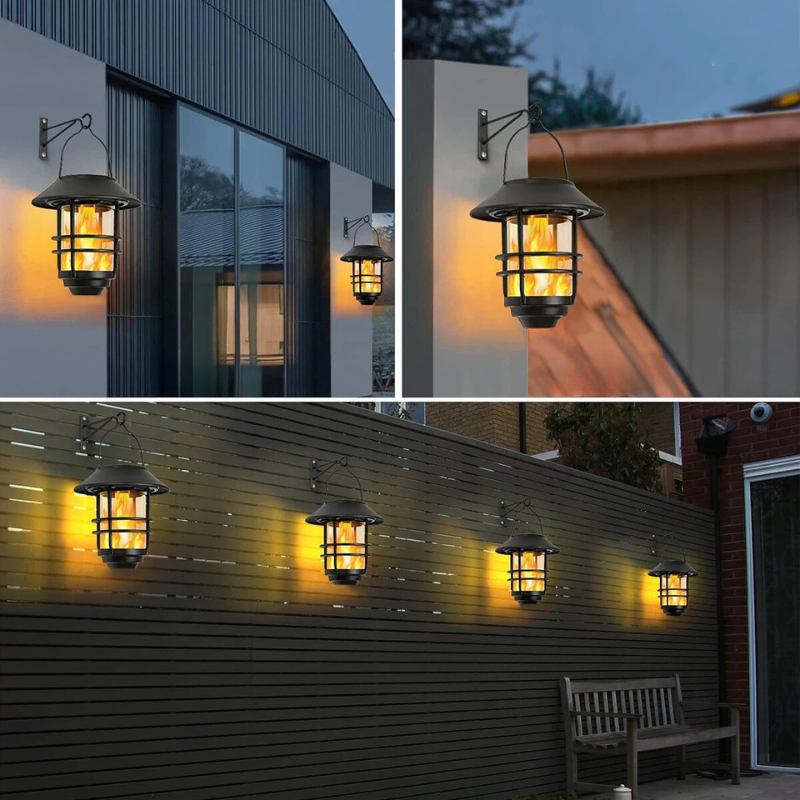 EcoGlow – Lampe solaire durable avec support mural