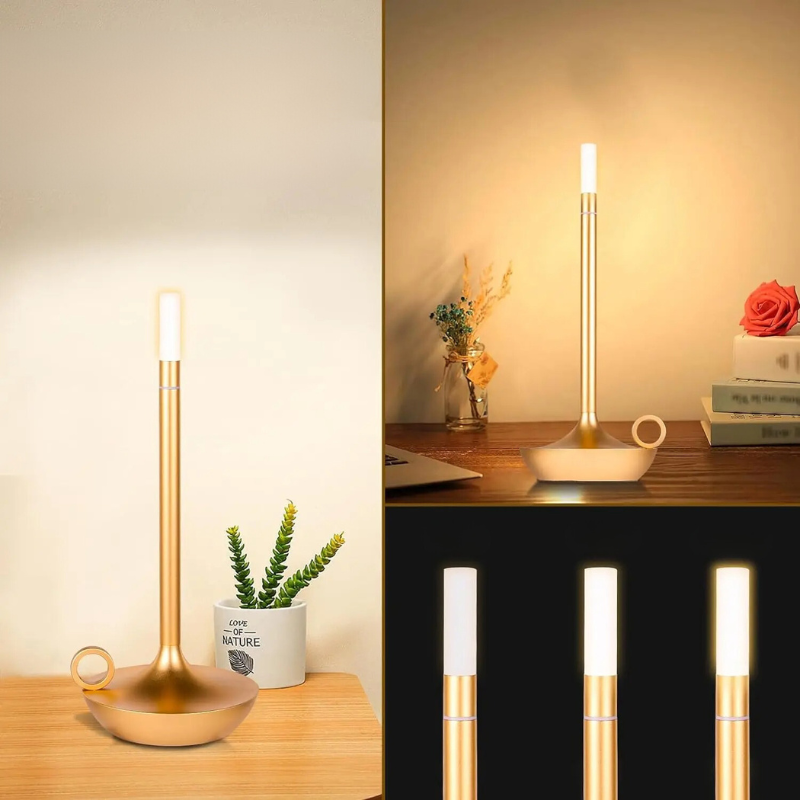 Floroux - Lampe de table LED rechargeable à contrôle tactile pour des nuits agréables