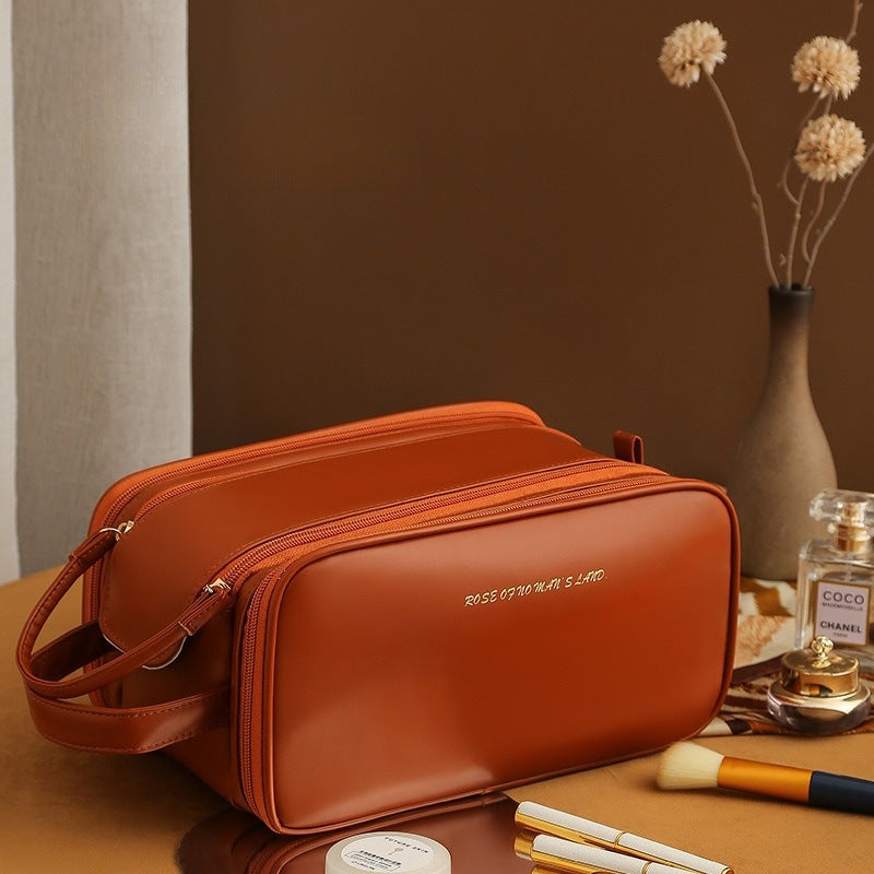 Baglia Cosmétique - Trousse de Maquillage Design à 3 Couches avec Fermeture Éclair Double et Grande Capacité