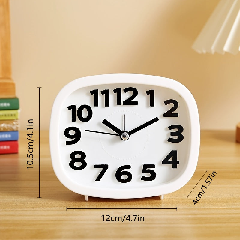 TimeSquare Horloge - Horloge de Réveil Carré 3D Élégant