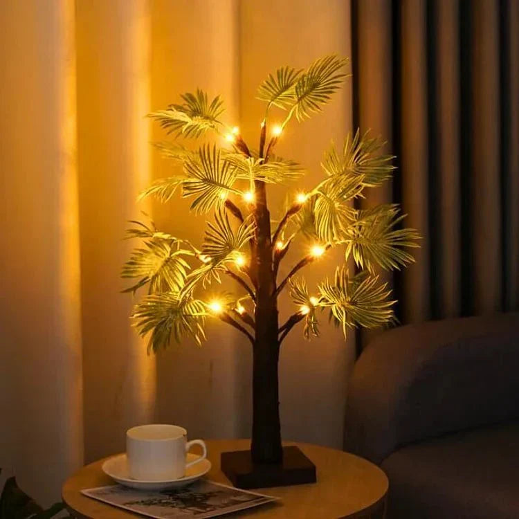 Floroux Éclairage LED en Feuille de Palmier