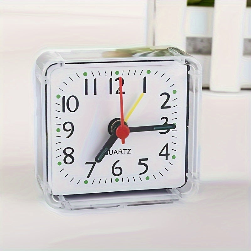 TimeSquare – Réveil Minimaliste Blanc pour Bureau & Chambre à coucher