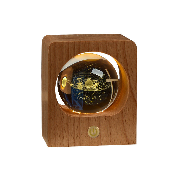 3D Cristal Méduse USB Dimmable Lampe de Nuit