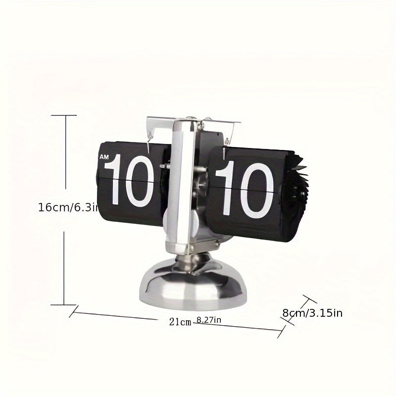 Clocteck Horloge à Retour Automatique - Horloge de Bureau Rétro pour Décoration de Maison et de Bureau