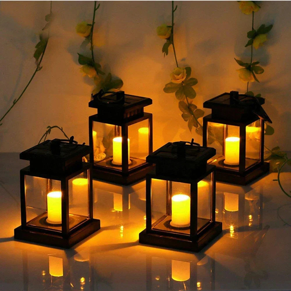 SoleilChaleur Lampe de jardin - Élégante lanterne LED solaire pour l'extérieur