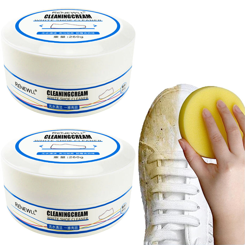Crème de nettoyage pour chaussures blanches multifonctionnelle