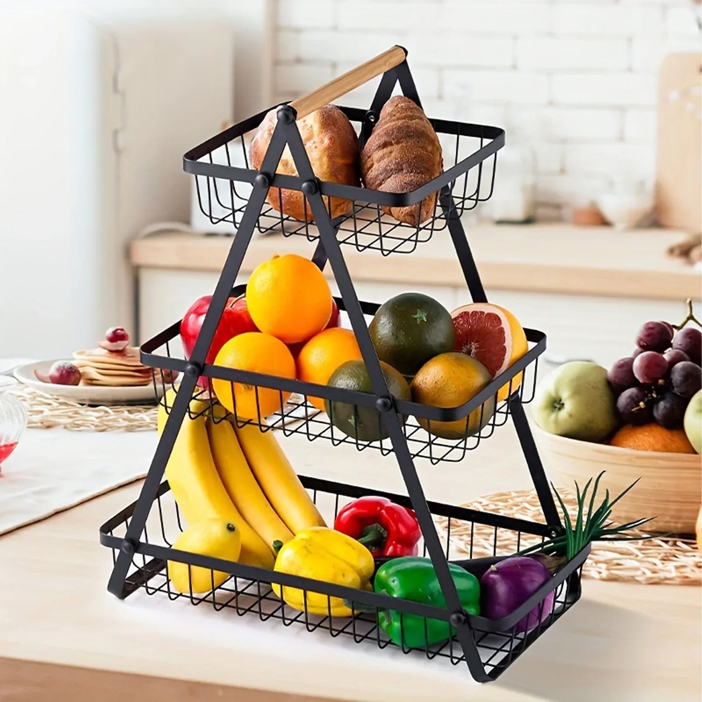 Floroux - panier à fruits à 3 niveaux
