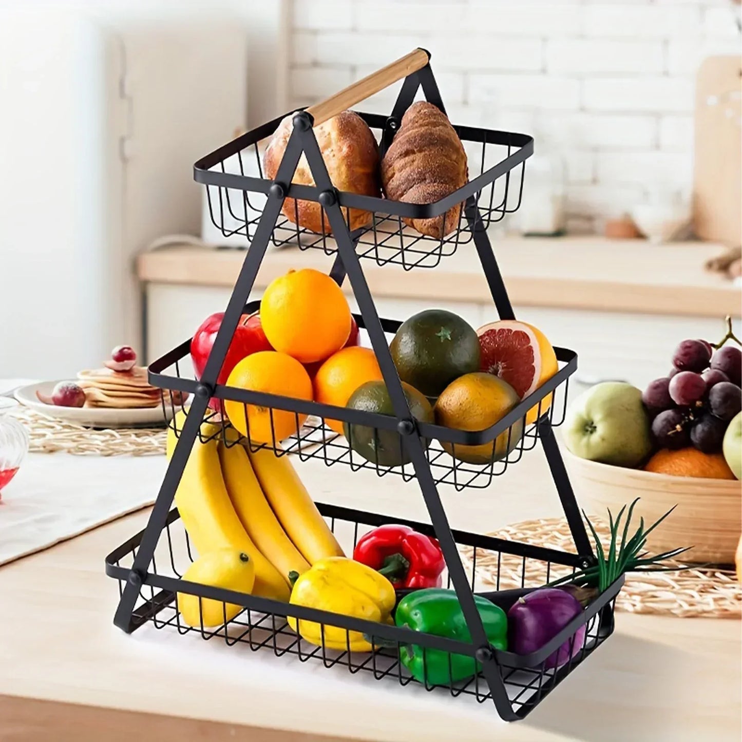 FruitCascade – panier à fruits à 3 niveaux