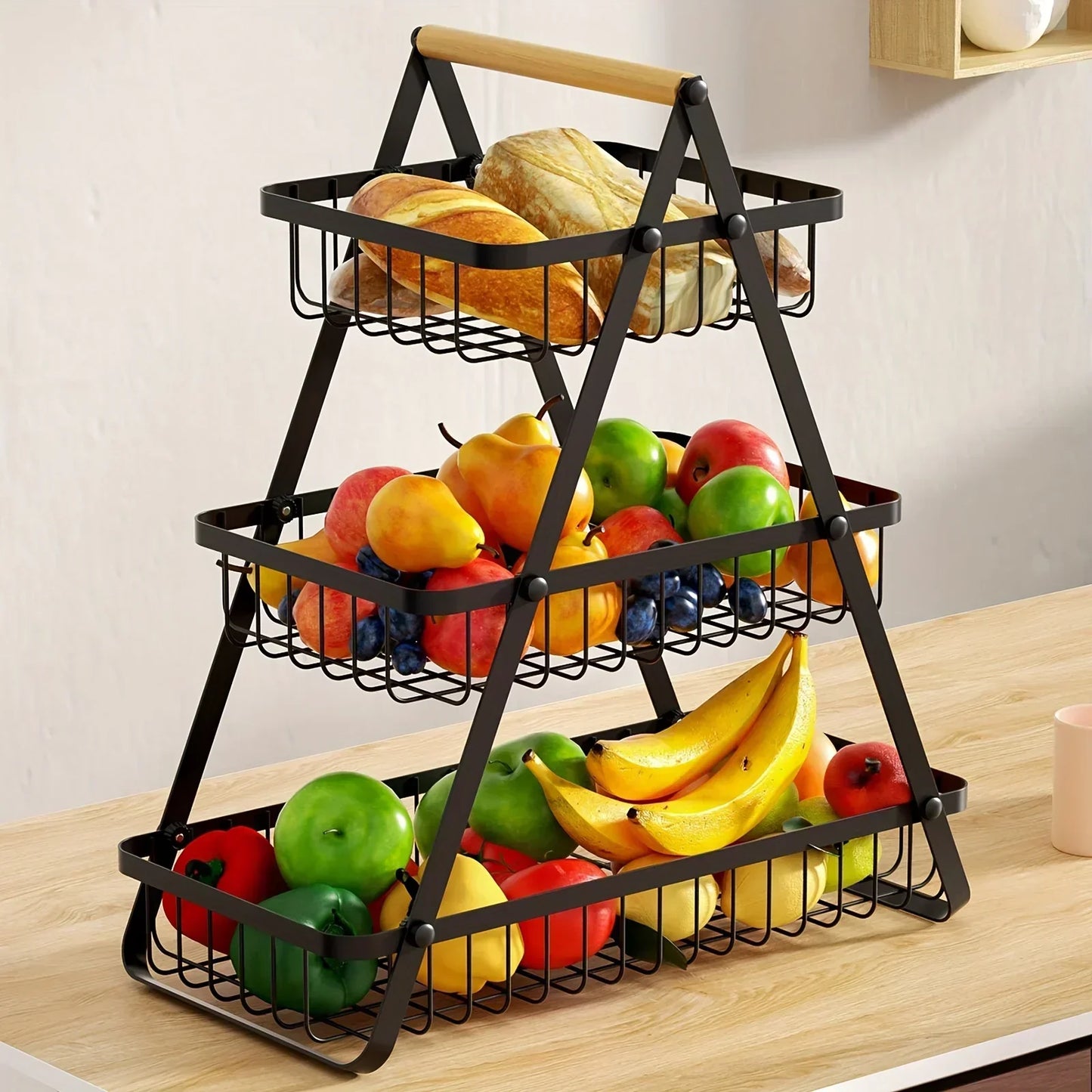 FruitCascade – panier à fruits à 3 niveaux