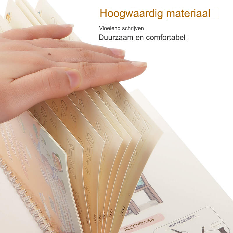 ScribbleJoy Livre - Cahier Educatif Réutilisable pour Enfants