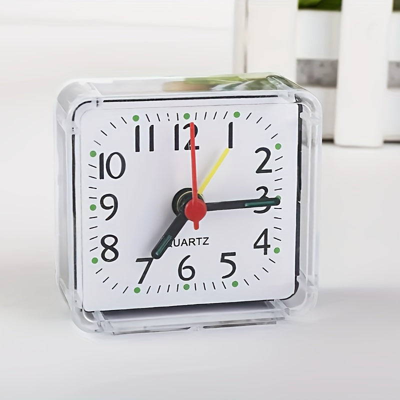 TimeSquare – Réveil Minimaliste Blanc pour Bureau & Chambre à coucher