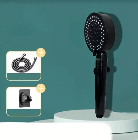AquaFlex – Luxe Douchette Noire avec Haute Pression