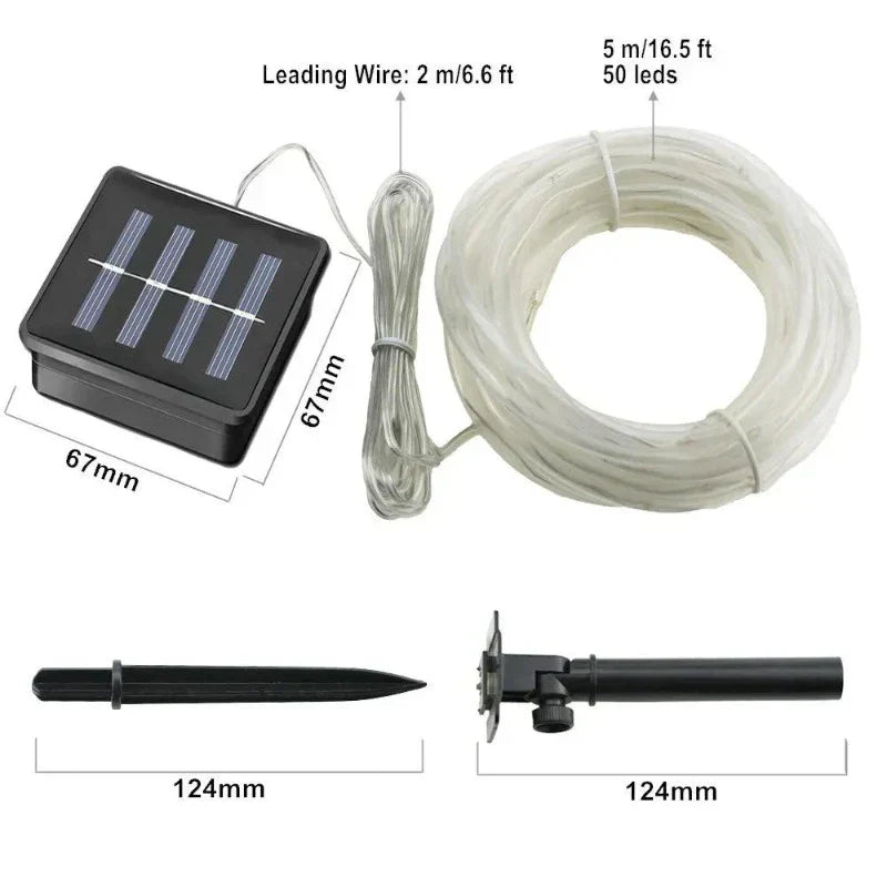 Floroux – guirlandes lumineuses solaires LED écologiques