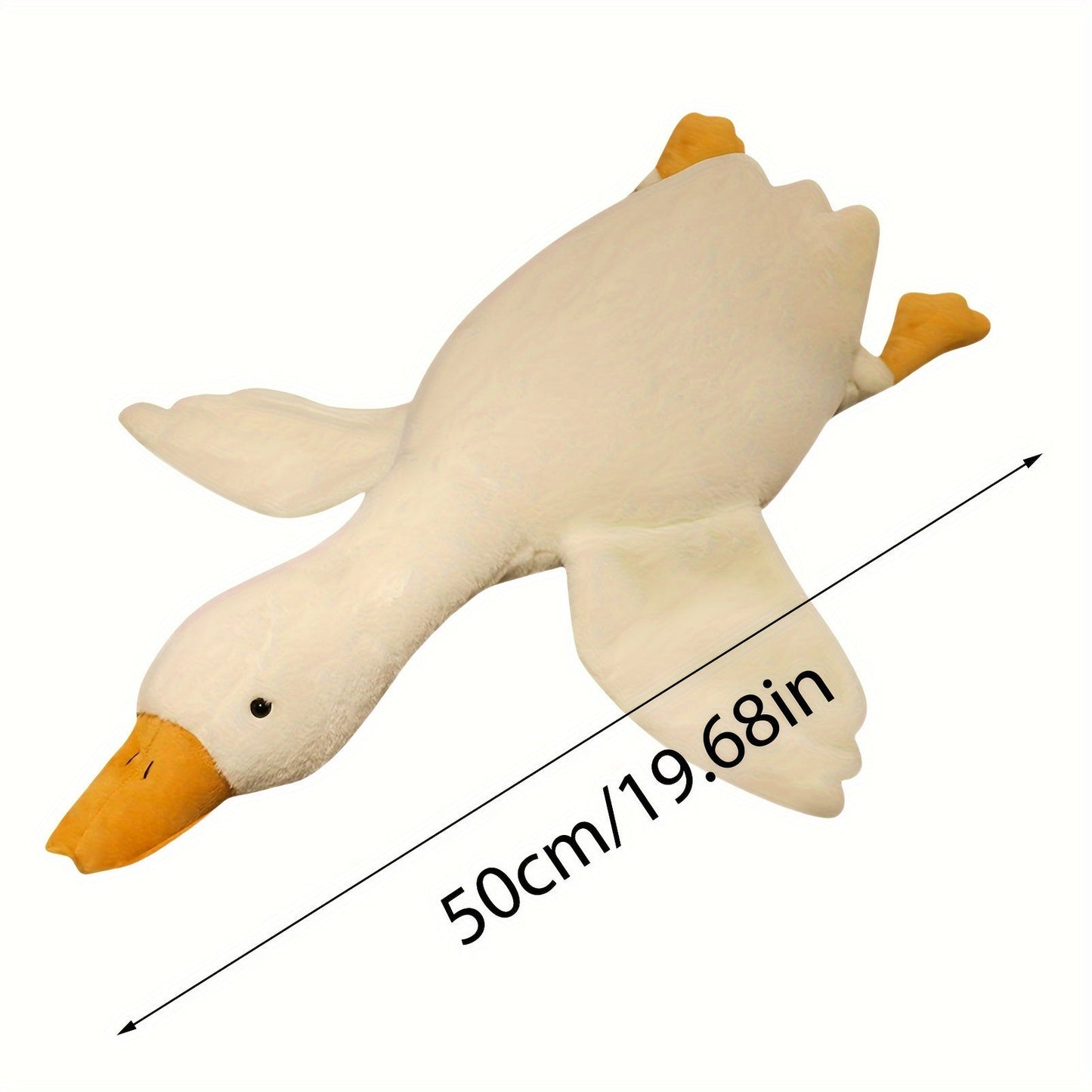 Peluche Douce Canard Blanc - Grande Peluche Cygne Oie, Tapis en Peluche Fluffy pour la Chambre des Enfants et la Décoration Intérieure