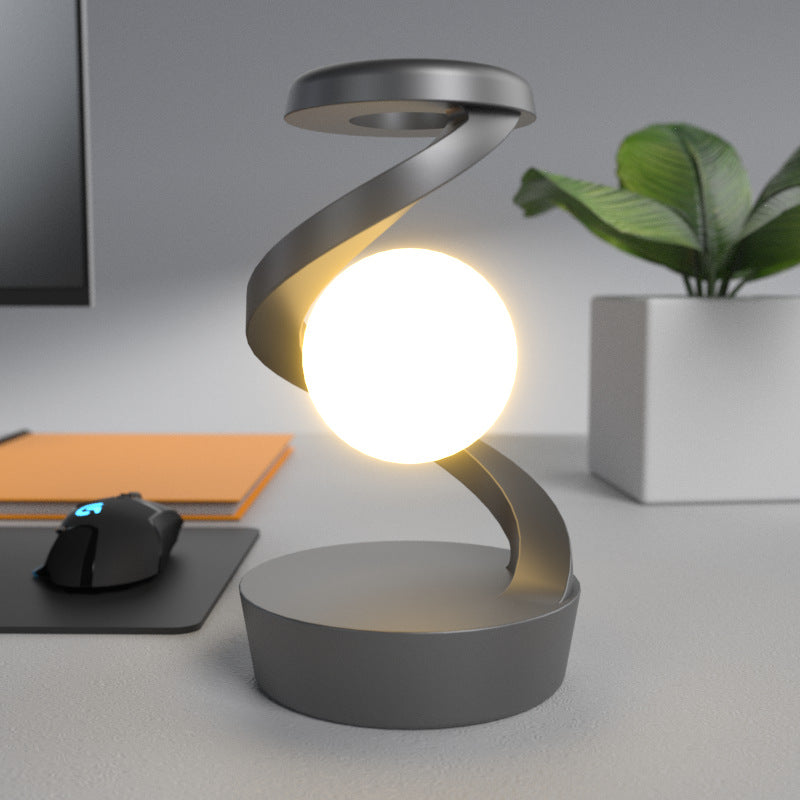 Floroux - Lampe de lune rotative avec chargement sans fil