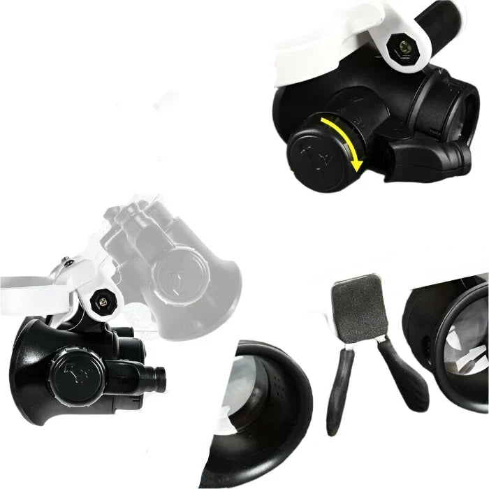 Floroux - Lunettes à LED Loupe 8x 15x 23x