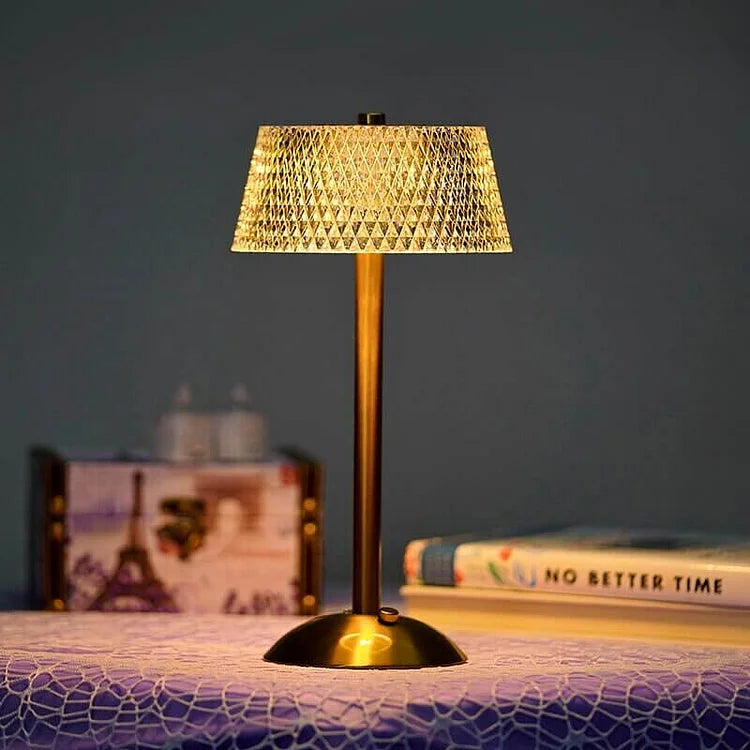 Floroux - Lampe de table LED cristalline scintillante pour une lueur luxueuse à la maison