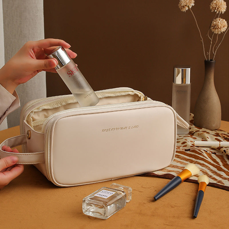 Baglia Cosmétique - Trousse de Maquillage Design à 3 Couches avec Fermeture Éclair Double et Grande Capacité