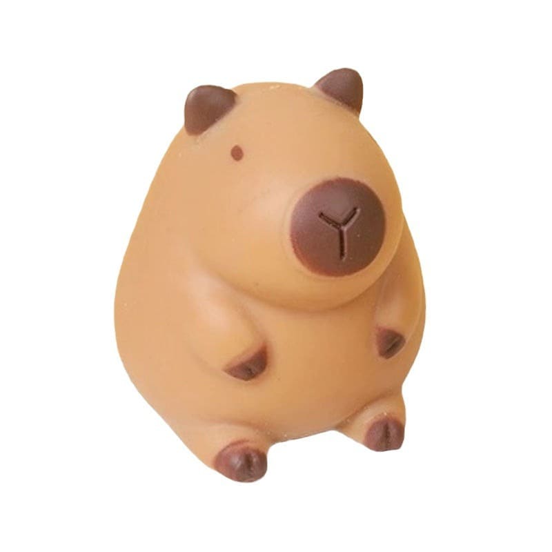 Doll de Capybara Doux Jouet Anti-stress à Rebond Lent Jouet en Plastique Souple