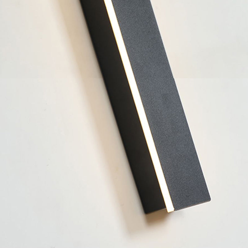 Edge – Appliques murales LED au design moderne en métal noir pour jardin et couloir