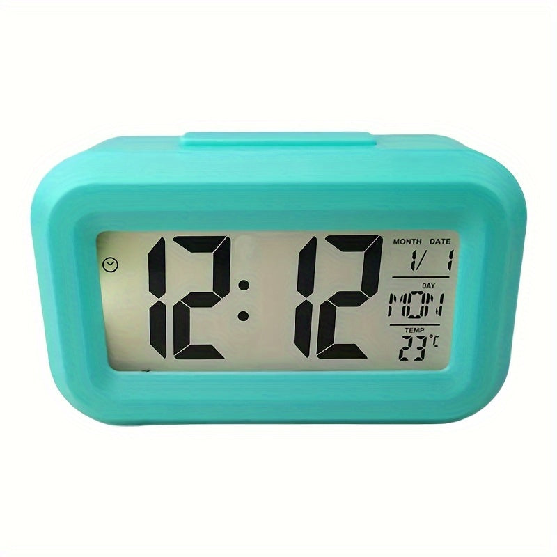 SmartAlarm Clock – Compact LCD Réveil avec Son et Température