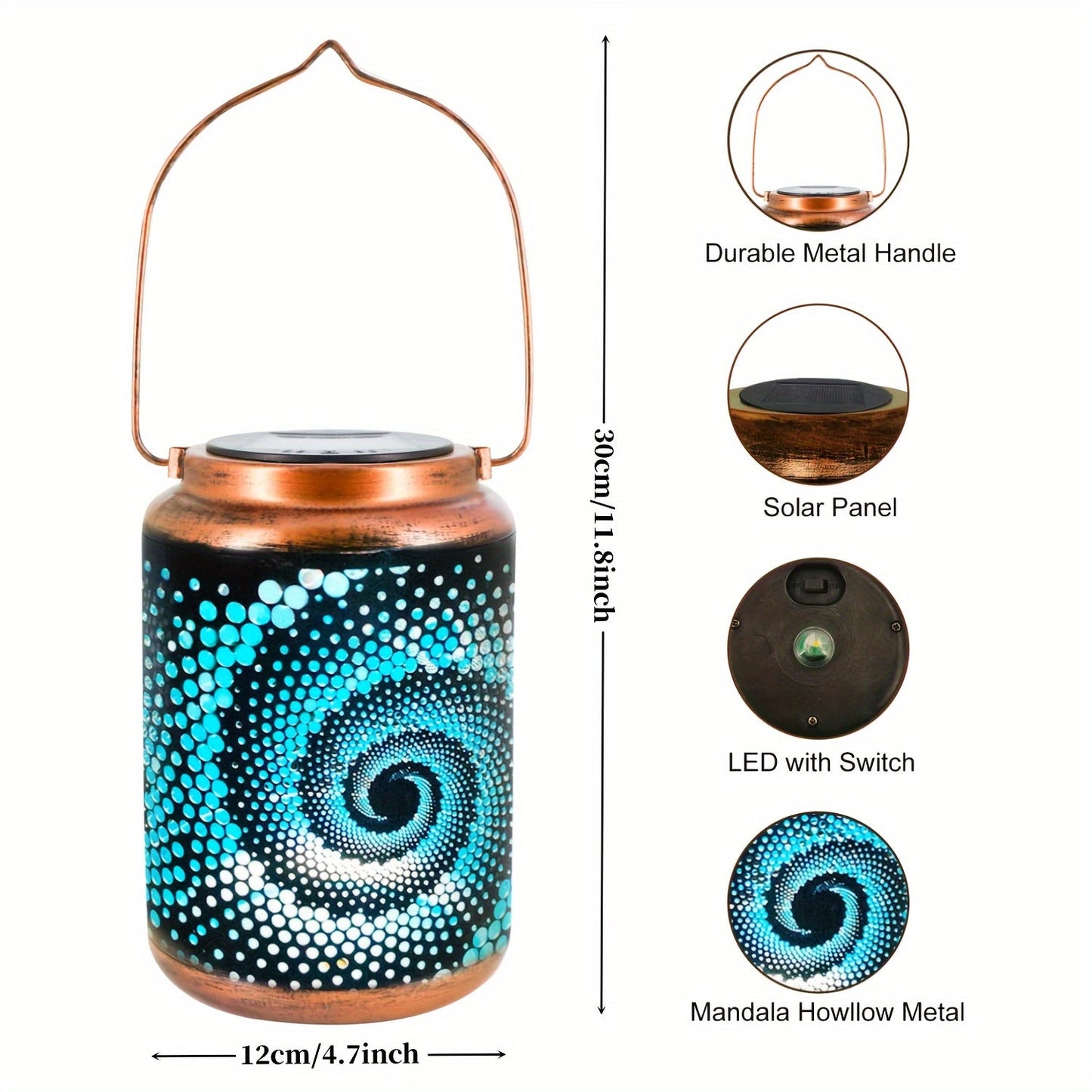 SolarLantern - Moderne LED Lanternes Solaire pour Extérieur