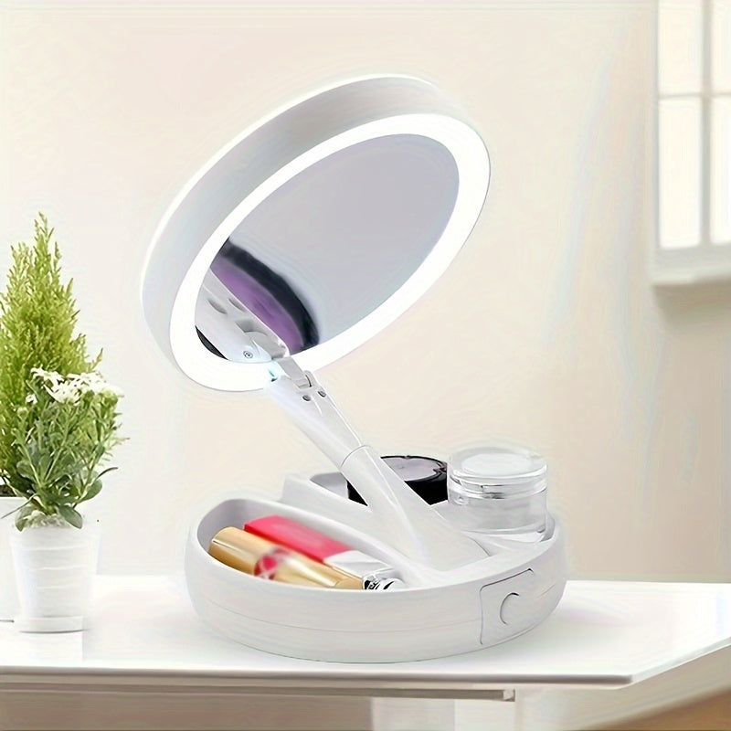 GlowMirror - Miroir de Maquillage Portable avec LED
