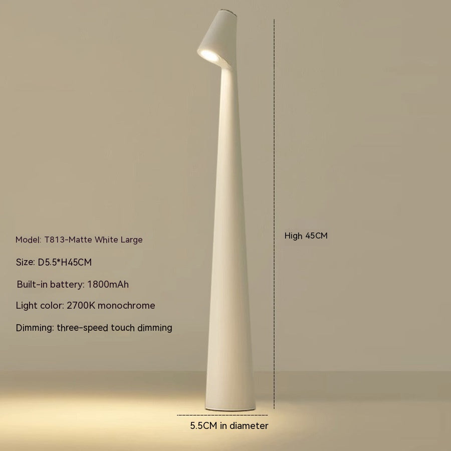 LumiMaître - Lampe de Table LED Rechargeable | Design Moderne et Fonctionnel | Éclairage Ambiant Durable