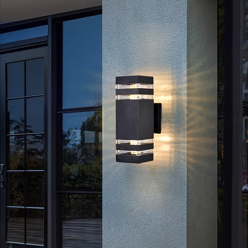 DualWall Lampe – Moderne Applique Murale Double Tête Éxtérieure
